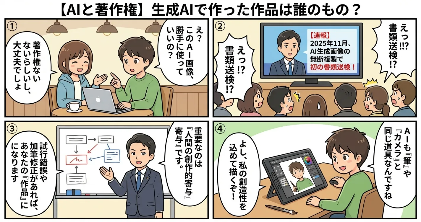【AIと著作権】生成AIで作った作品は誰のもの？
