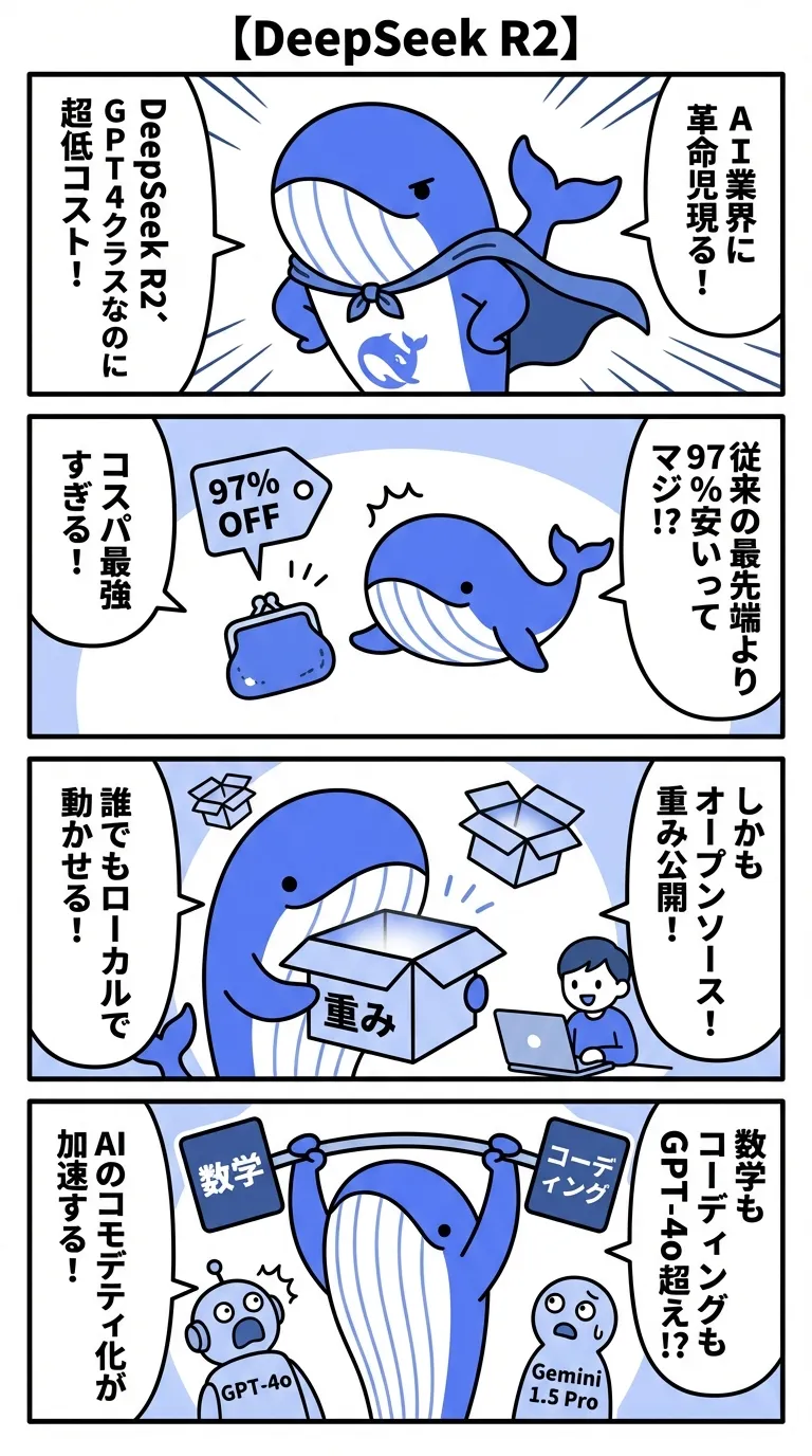 【DeepSeek R2】中国発オープンソースAIの衝撃