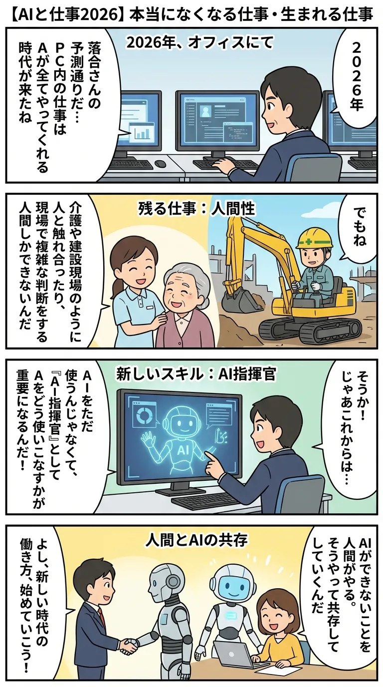【AIと仕事2026】本当になくなる仕事・生まれる仕事