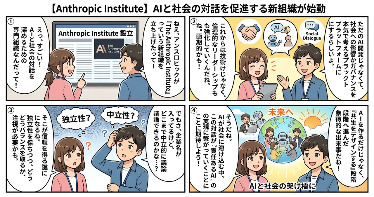 【Anthropic Institute】AIと社会の対話を促進する新組織が始動