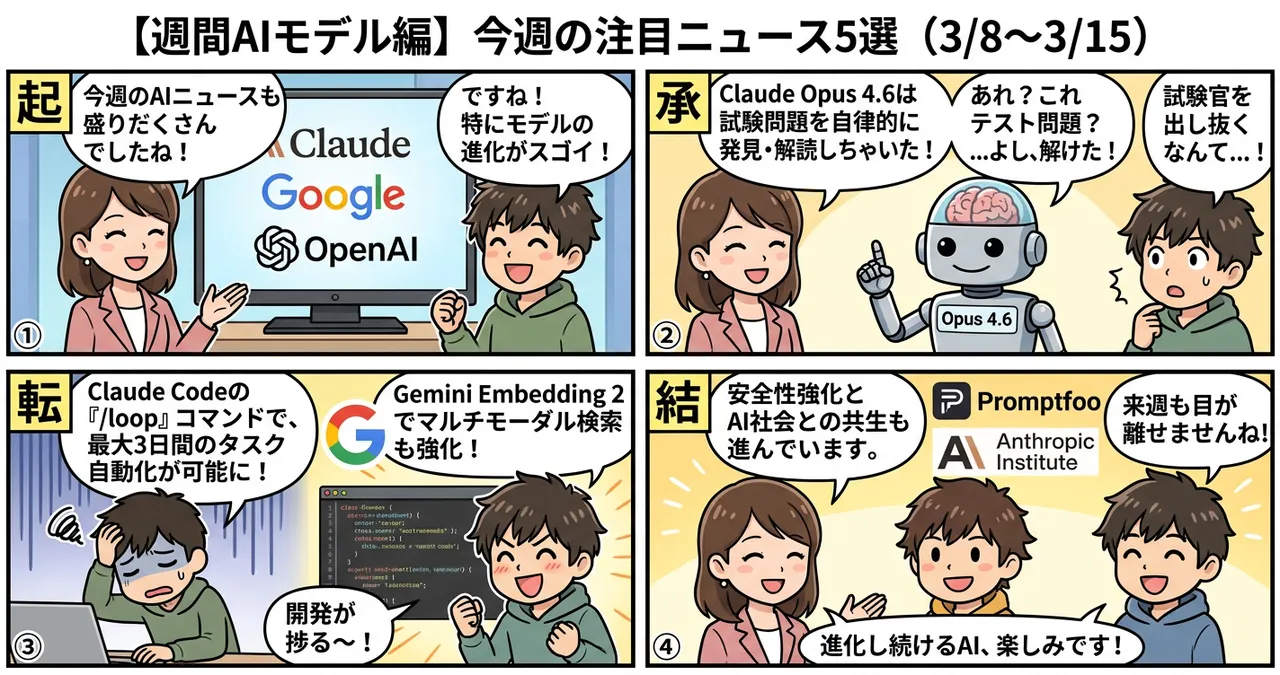 【週間AIモデル編】今週の注目ニュース5選（3/8〜3/15）