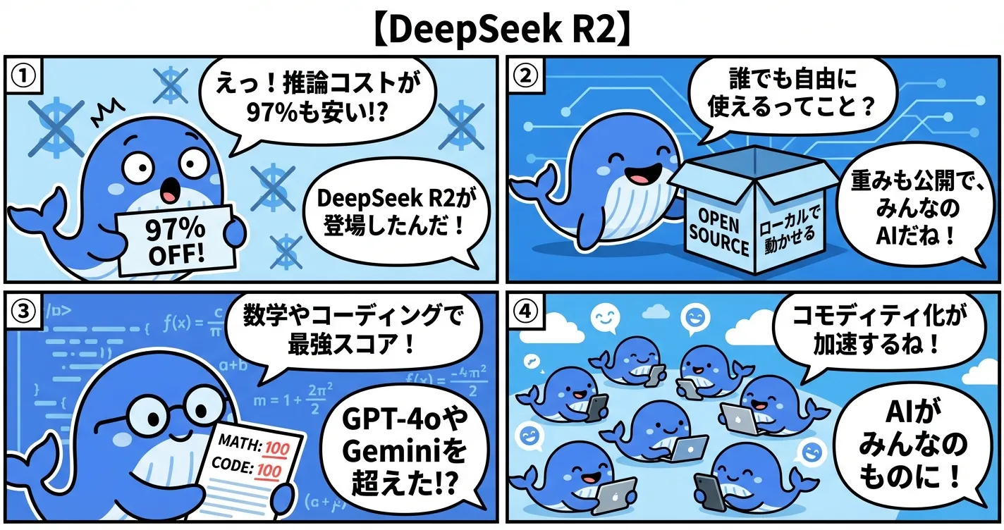 【DeepSeek R2】中国発オープンソースAIの衝撃