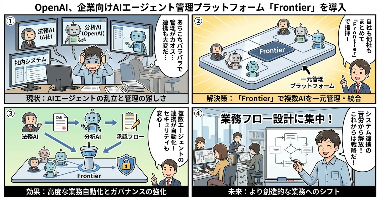 【Frontier】OpenAIが放つ企業向けエージェント管理プラットフォーム「Frontier」の衝撃