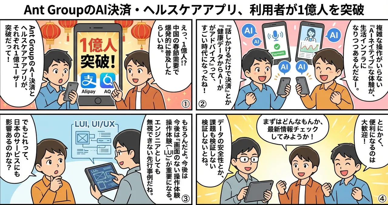 【Ant Group】AI決済とヘルスケアアプリの利用者が1億人を突破