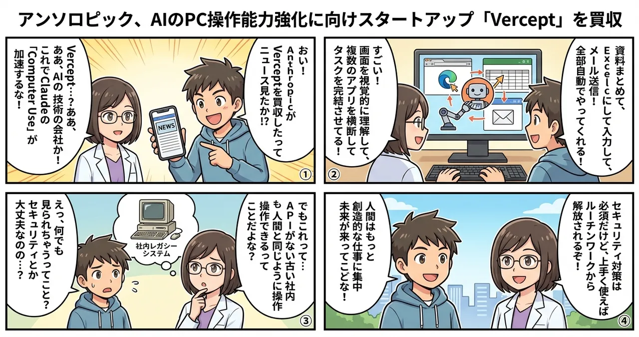 【Claude】AnthropicがVerceptを買収、AIによるPC操作「Computer Use」を加速