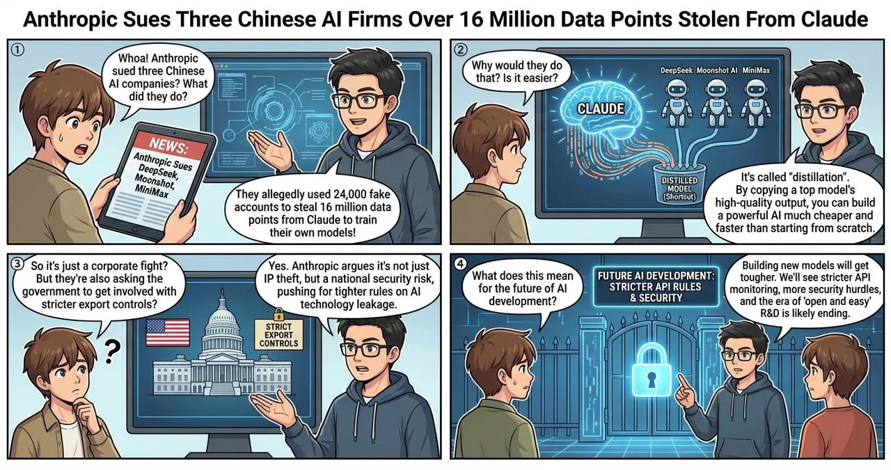 Anthropic Sues Three Chinese AI Firms Over 16 Million Data Points Stolen From Claude