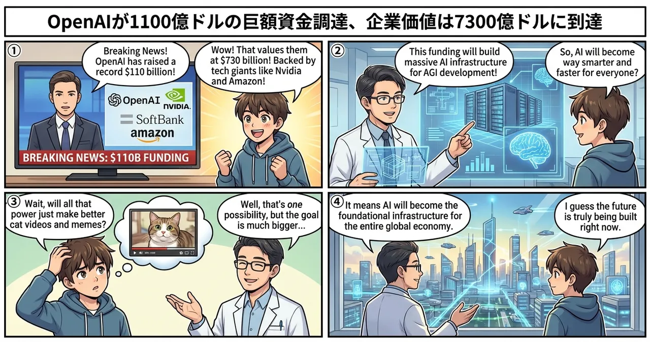 [OpenAI] OpenAI Raises $110B as Valuation Soars to $730B