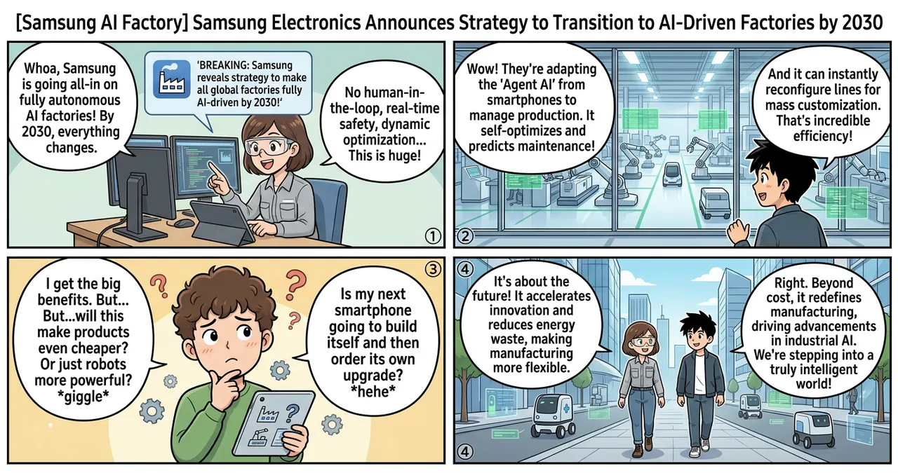 [Samsung AI Factory] Samsung Electronics Announces Strategy to Transition to AI-Driven Factories by 2030