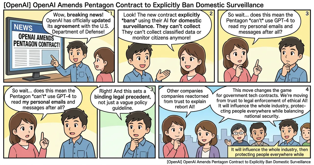 [OpenAI] OpenAI Amends Pentagon Contract to Explicitly Ban Domestic Surveillance