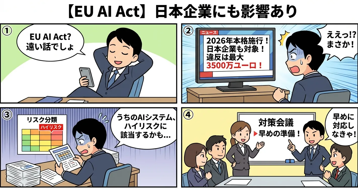 【EU AI Act】2026年本格施行、日本企業にも影響あり