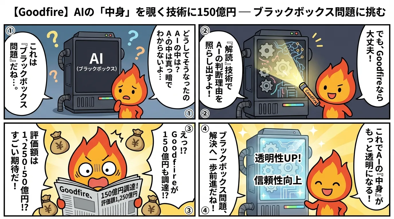 【Goodfire】AIの「中身」を覗く技術に150億円 — ブラックボックス問題に挑む