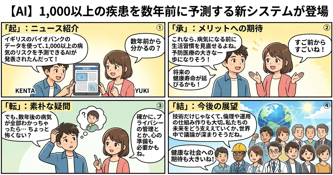【AI】1,000以上の疾患を数年前に予測する新システムが登場