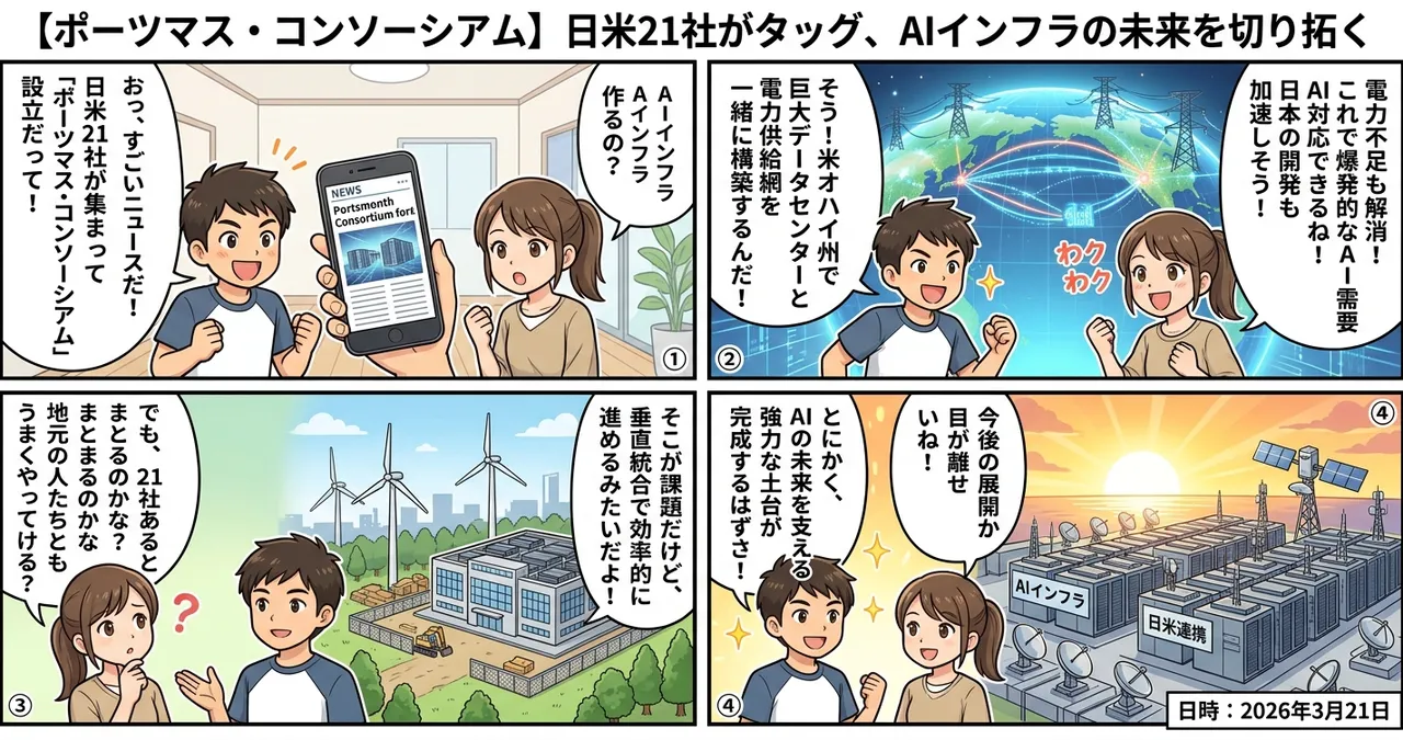 【ポーツマス・コンソーシアム】日米21社がタッグ、AIインフラの未来を切り拓く